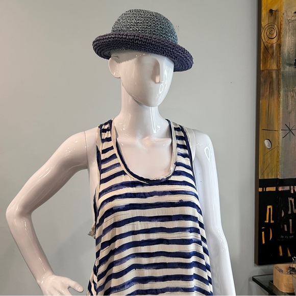 Summer Breeze Striped Viscose Maxi Tank Dress - Picture 5 of 16